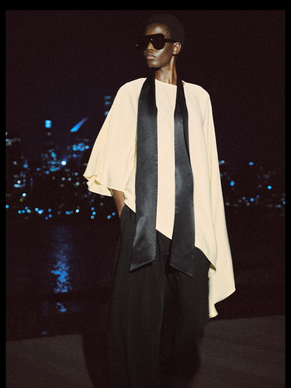 Zara collection asymmetric scarf Blouse